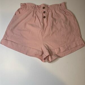 NWT Blue Rain High Waist Pink Women's Shorts